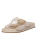 Patrizia Pepe Leder-Pantoletten in Beige