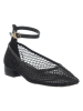 Patrizia Pepe Leder-Ballerinas in Schwarz