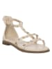 Patrizia Pepe Leder-Sandalen in Creme