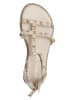 Patrizia Pepe Leder-Sandalen in Creme