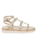 Patrizia Pepe Leder-Sandalen in Creme