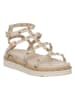 Patrizia Pepe Leder-Sandalen in Creme