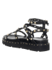 Patrizia Pepe Leder-Sandalen in Schwarz