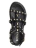 Patrizia Pepe Leder-Sandalen in Schwarz