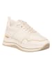 Patrizia Pepe Sneakers in Weiß/ Gold