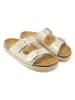 Mandel Pantoletten in Beige