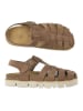 Mandel Leren enkelsandalen bruin
