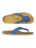 Mandel Leder-Zehentrenner in Blau