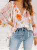 LA Angels Bluse in Creme/ Orange