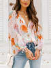 LA Angels Bluse in Creme/ Orange