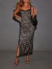LA Angels Kleid in Schwarz/ Beige