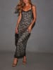 LA Angels Jurk zwart/beige