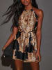Milan Kiss Jumpsuit zwart/camel