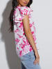 Milan Kiss Bluse in Weiß/ Pink