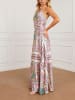 Milan Kiss Kleid in Creme/ Pink