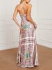 Milan Kiss Kleid in Creme/ Pink