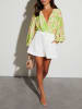 Milan Kiss Blouse groen/crème