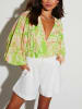 Milan Kiss Blouse groen/crème
