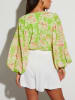 Milan Kiss Blouse groen/crème