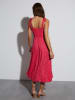 Milan Kiss Jurk roze/bordeaux