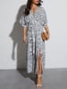Milan Kiss Jurk wit/blauw