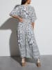 Milan Kiss Jurk wit/blauw