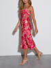 Milan Kiss Kleid in Rot/ Gelb