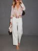 Milan Kiss Blouse wit/paars/groen