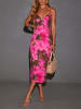 Milan Kiss Kleid in Pink/ Khaki