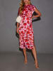 Milan Kiss Kleid in Rosa/ Rot