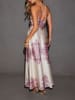 Milan Kiss Kleid in Creme/ Lila