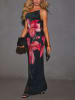 Milan Kiss Kleid in Schwarz/ Pink