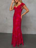 Milan Kiss Jurk rood/roze