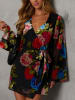 Milan Kiss Kleid in Schwarz/ Bunt