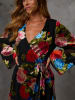 Milan Kiss Kleid in Schwarz/ Bunt