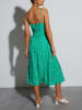 Milan Kiss Jurk groen/wit