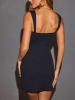 Milan Kiss Kleid in Schwarz/ Weiß