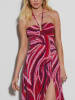 Milan Kiss Kleid in Rot/ Pink