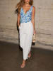 Milan Kiss Top wit/blauw