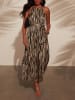 Milan Kiss Jumpsuit zwart/beige