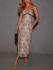 Milan Kiss Kleid in Beige/ Braun