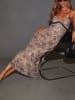 Milan Kiss Kleid in Beige/ Braun