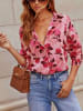 Milan Kiss Bluse in Rosa/ Bordeaux