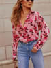 Milan Kiss Bluse in Rosa/ Bordeaux