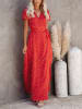 Milan Kiss Kleid in Rot/ Weiß