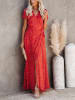 Milan Kiss Kleid in Rot/ Weiß