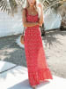 Milan Kiss Jurk rood/wit