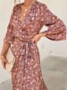Milan Kiss Kleid in Bordeaux/ Rosa