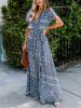 Milan Kiss Kleid in Dunkelblau/ Weiß