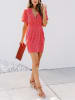 Milan Kiss Jurk rood/wit
